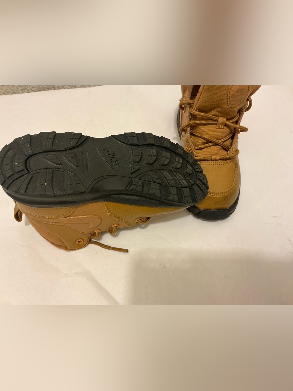 Nike Kids' Tan/Brown High-Top Boots - Picture 5 of 7